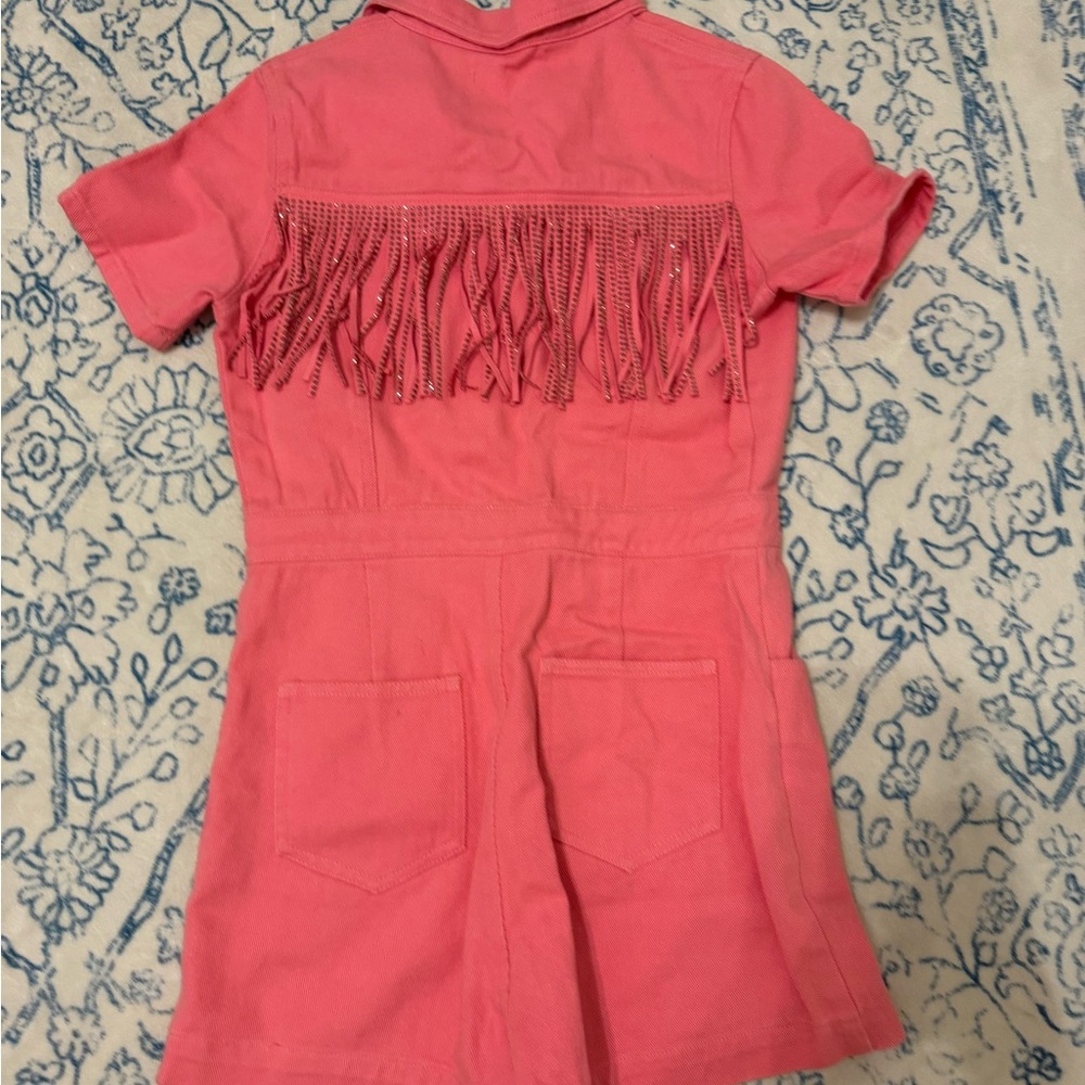 Pink Jean Jumpsuit